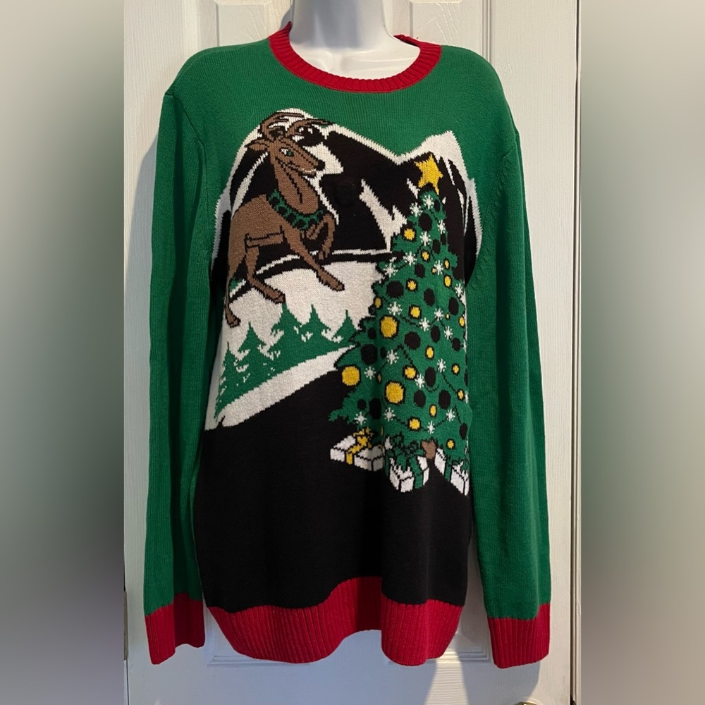 Adult Ugly Christmas Sweater Size Large - Picture 1 of 3